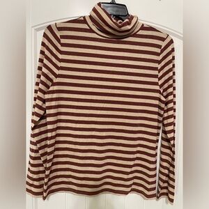 Loft Striped Turtleneck